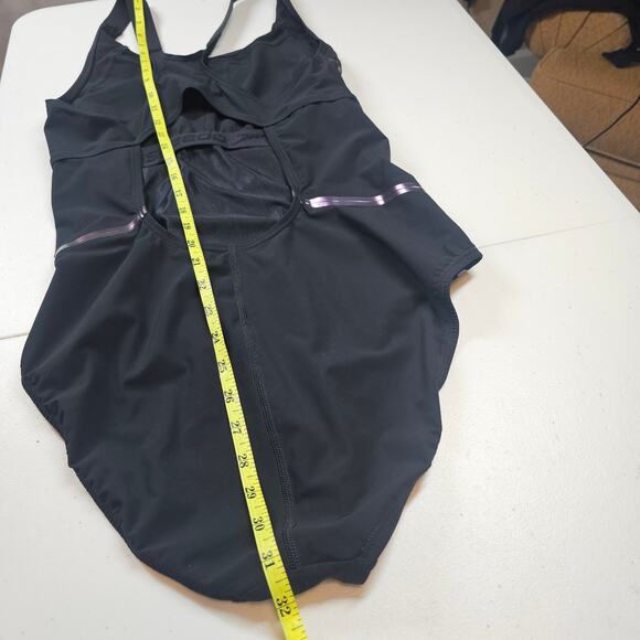 Speedo Power Plus LZR Fit Thick Strap Black Performance Swimsuit Size 14 - Picture 13 of 13